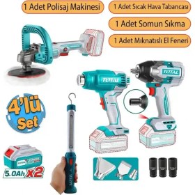 Resim Total Akülü 4 Parça El Aleti Seti TOSLI241182E 