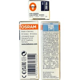 Resim Osram Halopin Oven 25W 2700K (Sarı Işık) G9 Duylu Halojen Fırın Ampulü 