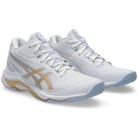 Resim Asics NETBURNER BALLISTIC FF MT 4 Kadın Offwhite Voleybol Ayakkabısı 1052A084-102 