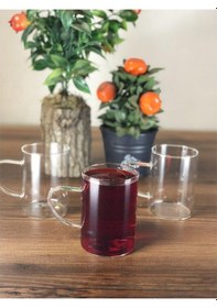 Resim Termisil Cam Ateşe Dayanıklı Kupa 6 Adet 220 ML 