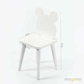 Resim MDF Ahşap Çocuk Sandalyesi - Ayı 
