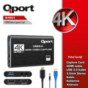 Resim QPort Q-HDC1 HDMI Capture Kart Stoktan Hızlı Gönderi | 2 Yıl Garantili