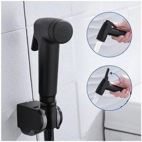 Resim Siyah Taharetmatik Seti - Spiral Plastik Hortum Ve Siyah Renk Erg 