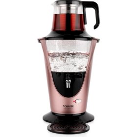 Resim Schafer Tee Haus Yeni Nesil Elektrikli Cam Semaver-Rosegold 