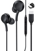 Resim Samsung Galaxy S22 Ultra Uyumlu Type-c Mikrofonlu Kulakiçi Akg Kulaklık Siyah 