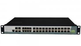 Resim 24 PORT SFP YÖNETİLEBİLİR ENDÜSTRİYEL MERKEZİ SWITCH 