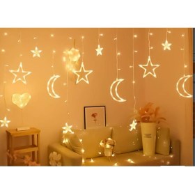 Resim Ay Yıldız Perde LED 3m 