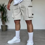Resim Big & Tall Erkekler için Günlük İş Şortları - Polyester, Düz Renk, İpli Elastik Bel Bandı, Fonksiyonel Ön Cephe Cepler, Hafif ve Nefes Alabilir, Günlük Kıyafet İçin, Büyük Beden 