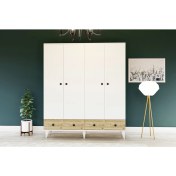 Resim Metalia Gm 812 4 Kapılı 2 Çekmeceli Gardrop 