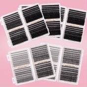 Resim 640 Adet DIY Kirpik Uzatma Kiti - D Curl Hacim Bireysel Kirpik Kütleleri, 640 Adet Ekstra Kalın Kabarık Kirpik Kütleleri, Kolay Ev Uygulaması, Tekrar Kullanılabilir, Kokusuz, Başlangıçlar ve Uzmanlar İçin Mükemmel, Kirpik Güçlendirici | Doğal Görünüm | Tekrar Kullanılabilir Kirpikler, Kirpik Uzatma Malzemeleri 