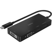 Resim Genel Markalar Belkin Multiport Usb-c Adaptörü (vga, Dvı, 4k Hdmı, 4k Displayport Özellikli Usb-c Video Adaptörü), 