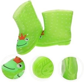 Resim BESTYASH Erkek Kız Için Su Geçirmez Karikatürlü Yağmur Botları Antiskid Taban Konforlu Ve Dayanıklı Her Mevsim Yağmurlu Günler İçin Ayakkabı 