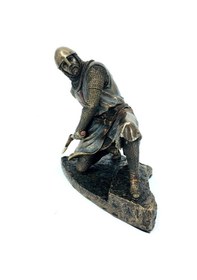 Resim Baltalı Tapınak Şövalyesi Heykel Biblo Dekor 