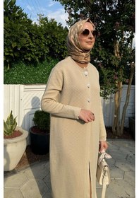 Resim Rabia Şamlı Sinem Çelik Örme Triko Hırka Taş Çok Renkli 