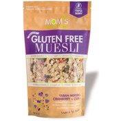 Resim MOM'S NATURAL FOODS Glutensiz Muesli Çilek Blueberry Cranberry 300g 