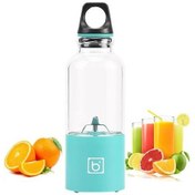 Resim Xinh 500 ml 4 Blade Taşınabilir Blender Sıkacağı Makinesi Mikser Elektrikli Mini USB Gıda Işlemci Sıkacağı Smoothie Blender Kupası Makinesi Suyu | Sıkacaklar (Mavi) 