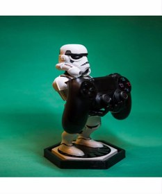 Resim 3 boyutlu dükkan Star Wars Stormtrooper Gamepad Kol Tutacağı Standı 