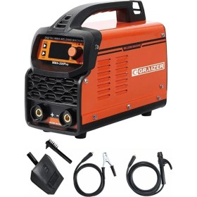Resim Graizer Alman Mma 200 Amper Profesyonel Dijital Göstergeli Invertör Kaynak Makinesi 