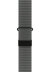 Resim Watch 2 3 4 5 6 7 8 9 Se 42 44 45 49mm Uyumlu Mıknatıslı Deri Kordon Gri 