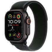 Resim Apple Watch Ultra 2 GPS + Cellular 49 mm Siyah Titanyum Kasa ve Trail Loop - M/L Natürel Titanyum 