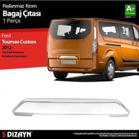 Resim S-dizayn Ford Tourneo Custom Krom Bagaj Çıtası 2012-2023 Kameras 