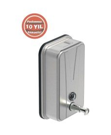 Resim Çelik Banyo Paslanmaz Çelik Dikey Sıvı Sabunluk 1000 Ml Gri 