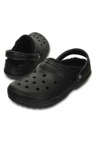 Resim Crocs Classic Lined Clog Kadın Sabo Terlik Black 
