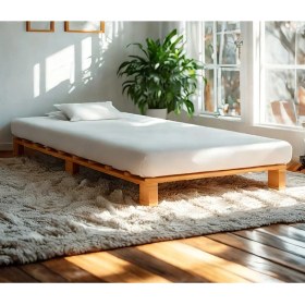 Resim Pinoxi Ahşap Platform Karyola Ceviz Renk 90 x 200 cm 
