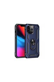 Resim artlab Art İphone 13 Pro Max Kılıf Sofya Yüzüklü Silikon Kapak - Lacivert Lab 