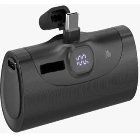 Resim ÇELİKWORK Fp07 5000mah Type-c 20w Ultra Hızlı Şarj Elektronik Taşınabilir Batarya Lcd MİNİ Powerbank Telefon 