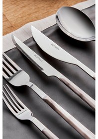 Resim Karaca Leda Beyaz 6 Kişilik 36 Parça Çatal Kaşık Bıçak Takımı 