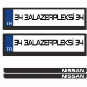 Resim 3A Lazerpleksi Nissan Logolu Plakalık 