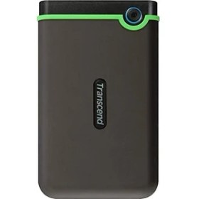 Resim Transcend TS1TSJ25M3 Storejet M3 Anti-Shock 1 Tb Harici Darbeye Dayanıklı Sabit Sürücü (6,4 cm (2,5 Inç), 5400 Rpm, 8 MB Önbellek, USB 3.0) Gri-Yeşil 