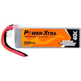 Resim Power-Xtra PX2600XCH3S - 3S1P - 11.1V 2600 mAh Li-Polymer Pil - 40C 