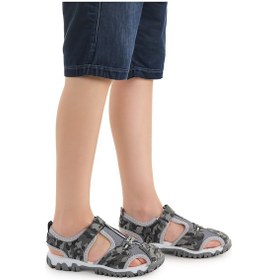 Resim Kiko Kids Erkek Çocuk Sandalet Arz 2399 Gri Kamuflaj Gri 