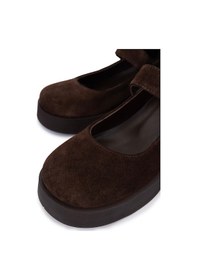 Resim Tamer Tanca Kadın Hakiki Deri Kahverengi Süet Topuklu Ayakkabı 434 1104 Bn Ayk Sk25-26 Kahve Suet Kahverengi 