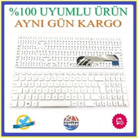 Resim Asus Uyumlu Sn2555 Klavye Tuş Takımı Beyaz Tr 