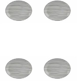 Resim Porland Hope 31 CM 4'lü Kayık Tabak Seti 04LFH000469 