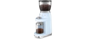 Resim Smeg Pastel Mavi Filtre Kahve Makinesi ve Kahve Öğütme Makinası Seti 