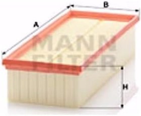 Resim MANN FILTER Hava Filtresi, Volkswagen Passat 1.4 TSI Multifuel 2010-2014 ile Uyumlu 