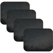 Resim Knsz oturma minderi 4 lü zengin&mağrur&uslu siyah çizgili kumaş tel bar sandalyesi için 