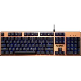 Resim Erdo Gamdıas Aura Gk1, USB Kablolu, Ingilizce, Rainbow Backlight, Red Mekanik Switch, Bronz Edition, Gaming Klavye 