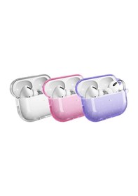 Resim Effox Apple Uyumlu AirPods Pro 2 Allstar Airbag 32 Parlayan Simli Saydam Renkli Kılıf-pembe Pembe 