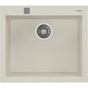 Resim FORSQUARE 50.40 TG BRIGHT CREAM Ankastre Kumanda Sifonlu Granit Eviye Krem 50 cm 115230008 