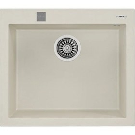 Resim FORSQUARE 50.40 TG BRIGHT CREAM Ankastre Kumanda Sifonlu Granit Eviye Krem 50 cm 115230008 
