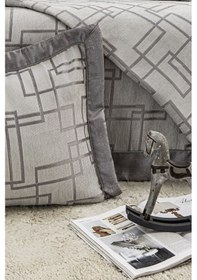 Resim Megan 4 Parça Çift Kişilik Yatak Örtüsü Seti Gri 240 X 260 Cm Gri 