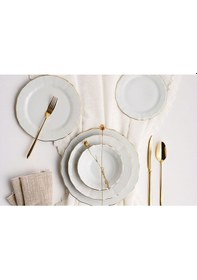 Resim Porland 60 Parça Wavy Altın Yaldızlı Yemek Takımı 04POR33446 