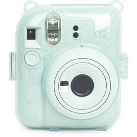Resim Fujifilm Instax Mini 12 Yeşil Fotoğraf Makinesi-10'lu Film-kıskaçlı Stand-pvc Albüm Ve Simli Pleksi Kılıf Set 
