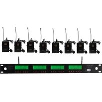 Resim Provoice MT-8000-8Y Kablosuz 8'li Yaka Mikrofonu 