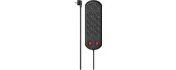 Resim HM.223164 10'lu Akım Korumalı Priz 2 Switches 2m Siyah 